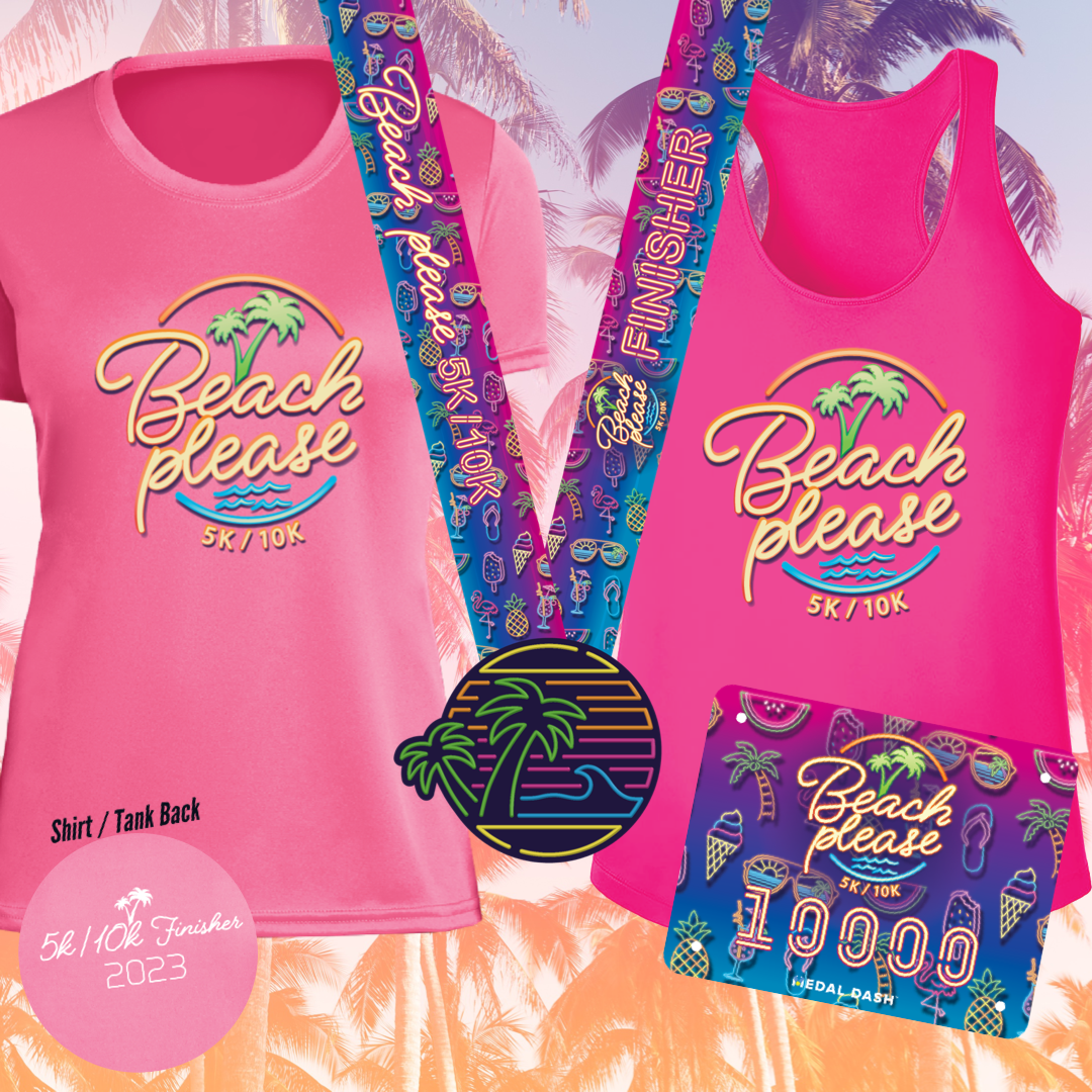 Beach Please 5K/10K Race Swag