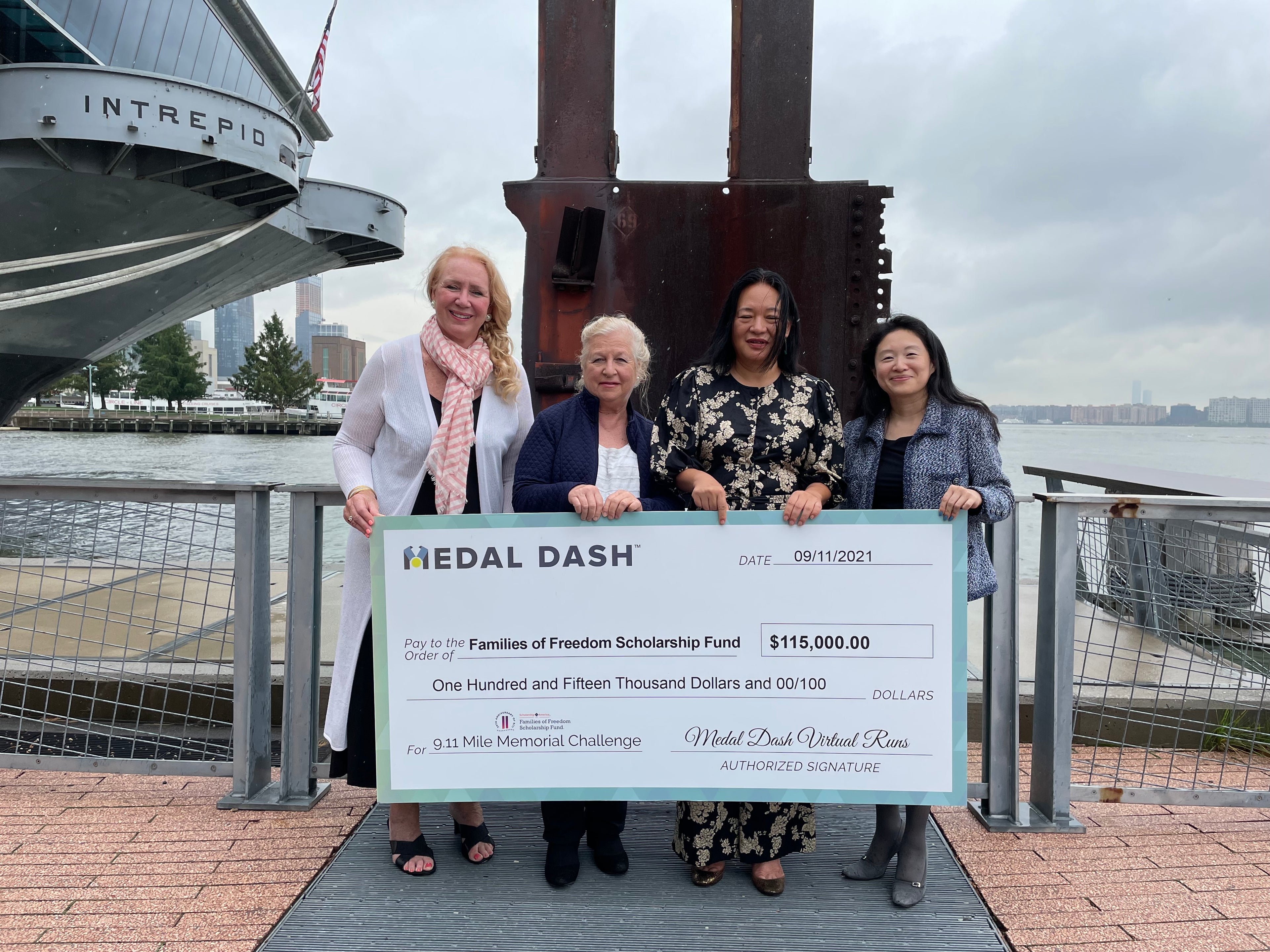 Medal Dash donation to Families Freedom Scholarship Fund