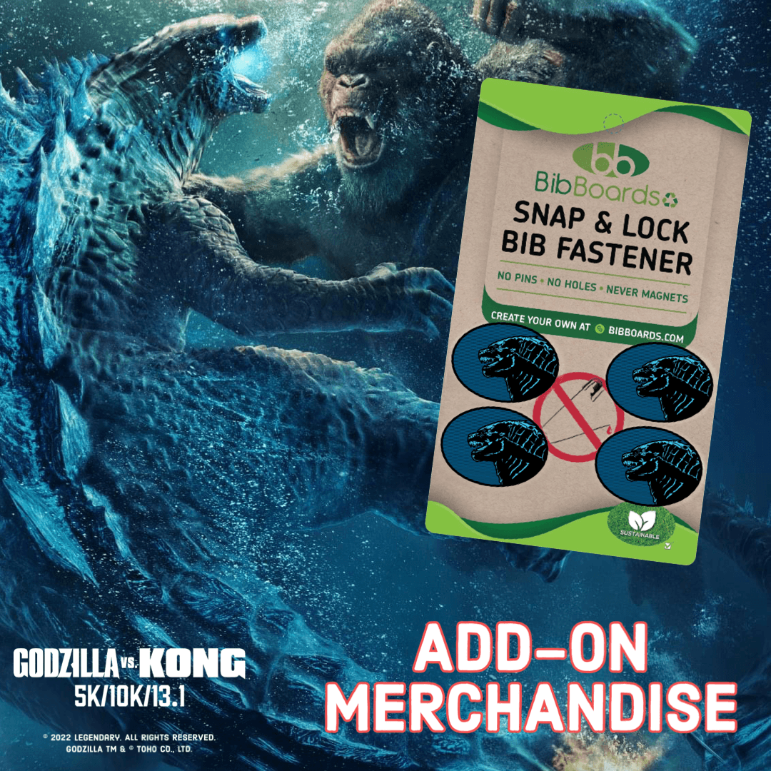 Godzilla Bib Snaps-Medal Dash