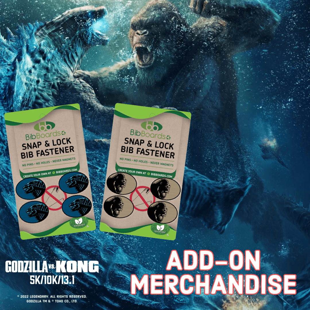 Godzilla & Kong Bib Snaps-Medal Dash