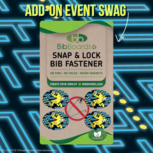 Boutons-pression pour bavoir PAC-MAN