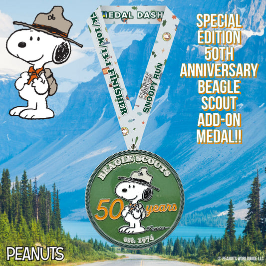 Snoopy Run 5K/10K/13.1: Add-On Finisher Medal