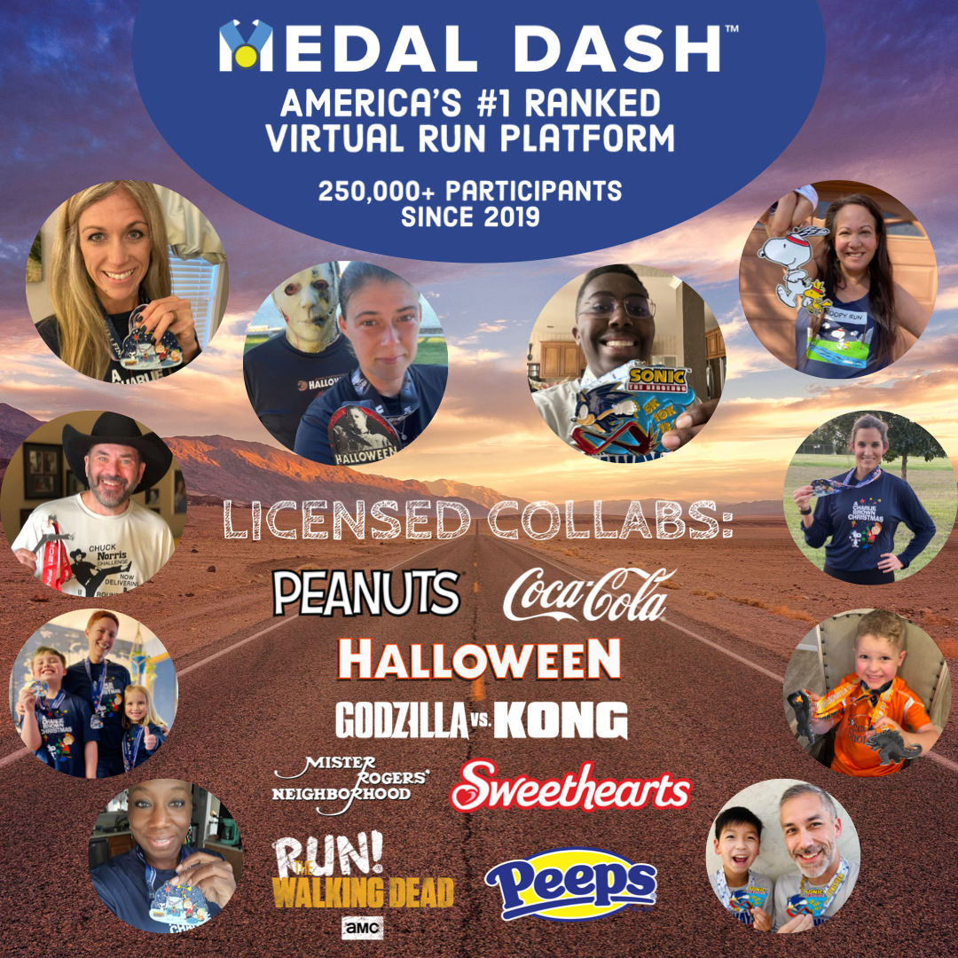 medal dash - 250,000 participants since 2019