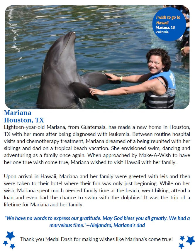 make a wish granted - Mariana who wanted a tropical beach vacation as her wish