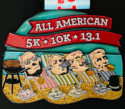 All-American 5K/10K/13.1: Vol. #3 Finisher Medal-Medal Dash