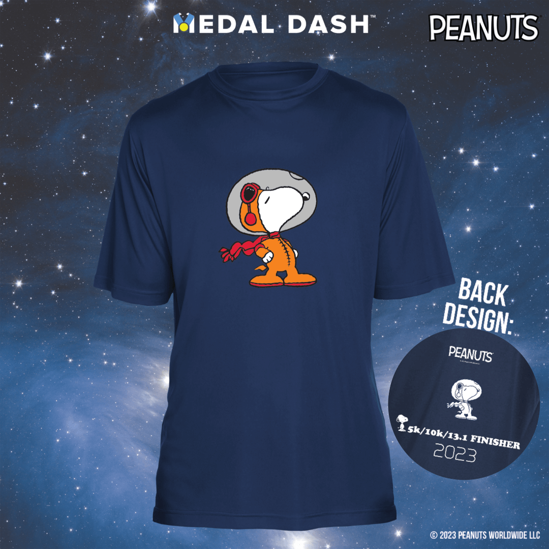 Astronaut Snoopy Short Sleeve Shirt-Medal Dash