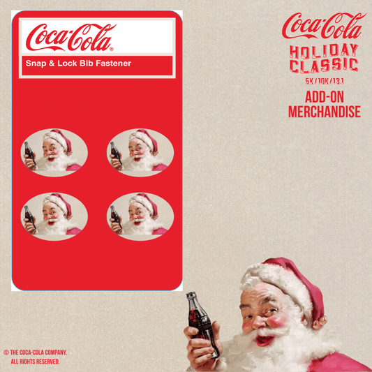 Coca-Cola Holiday Classic Santa Bib Snaps-Medal Dash