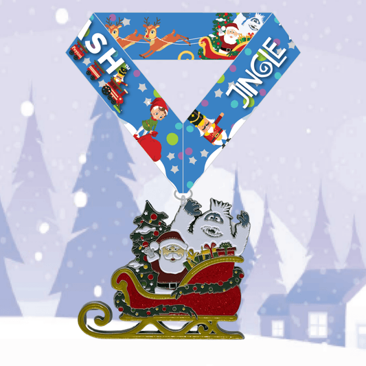 Jingle All The 5K/10K/13.1: Vol. #3 Finisher Medal-Medal Dash
