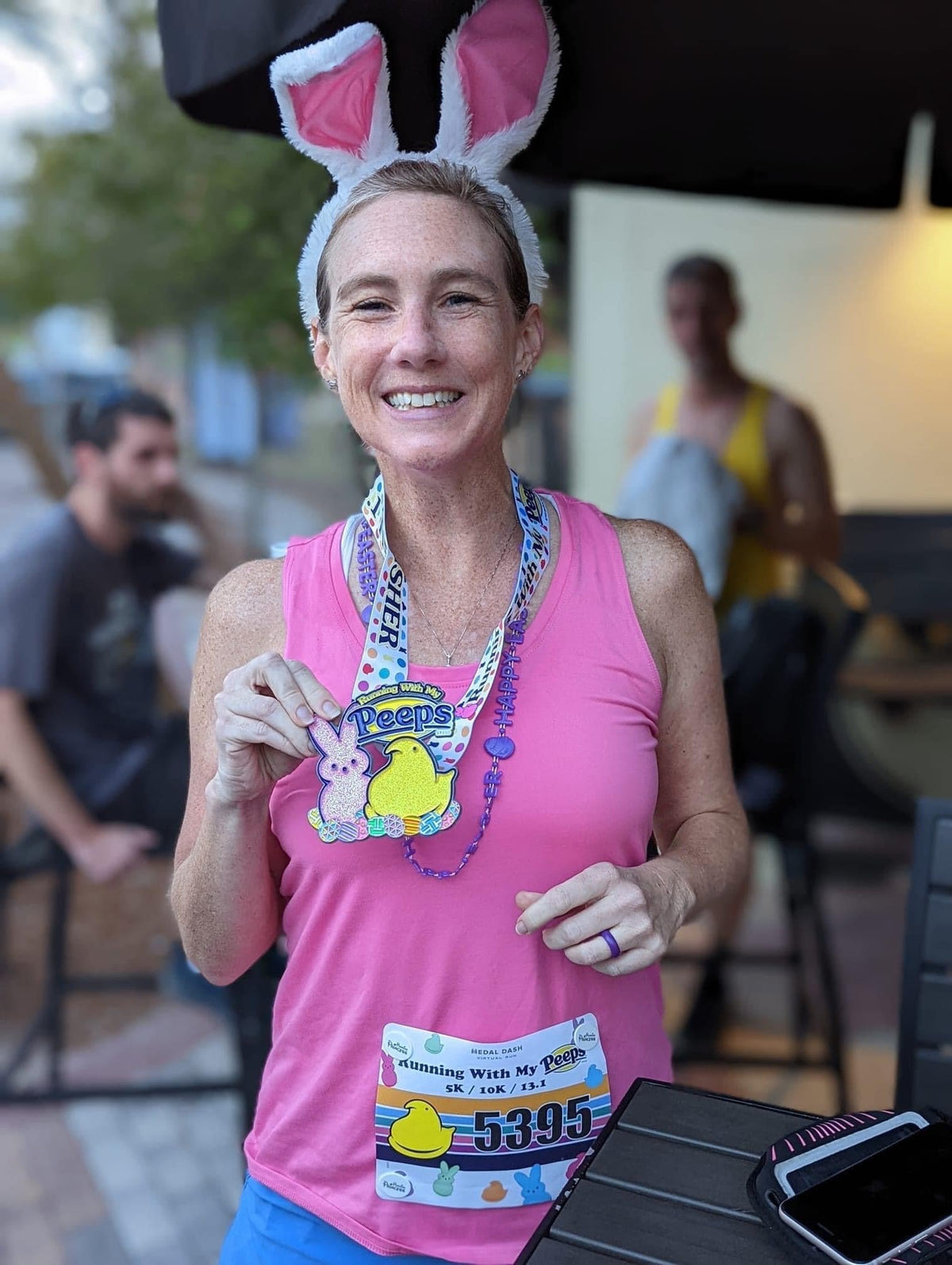 Peep Raking Running With My PEEPS® Finisher Medal - Medal Dash