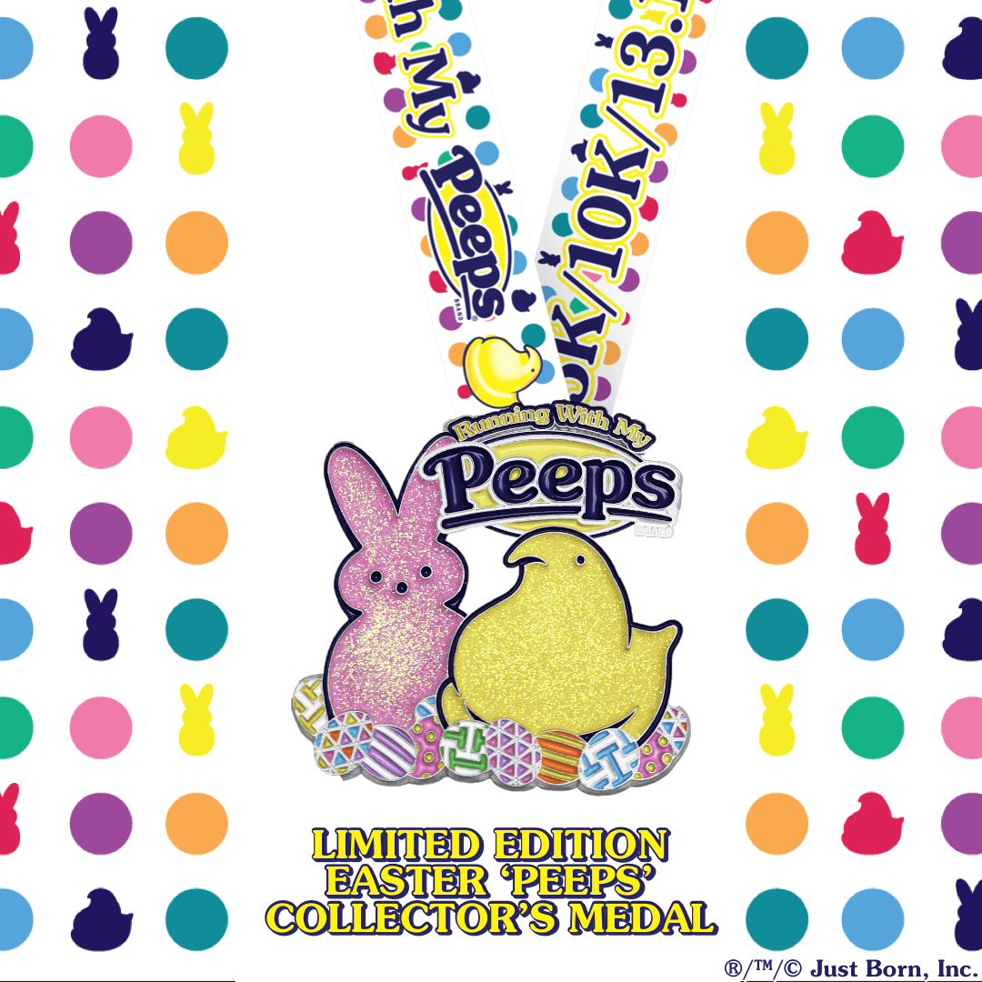 Running With My PEEPS® 5K/10K/13.1: Vol. #1 Finisher Medal-Medal Dash