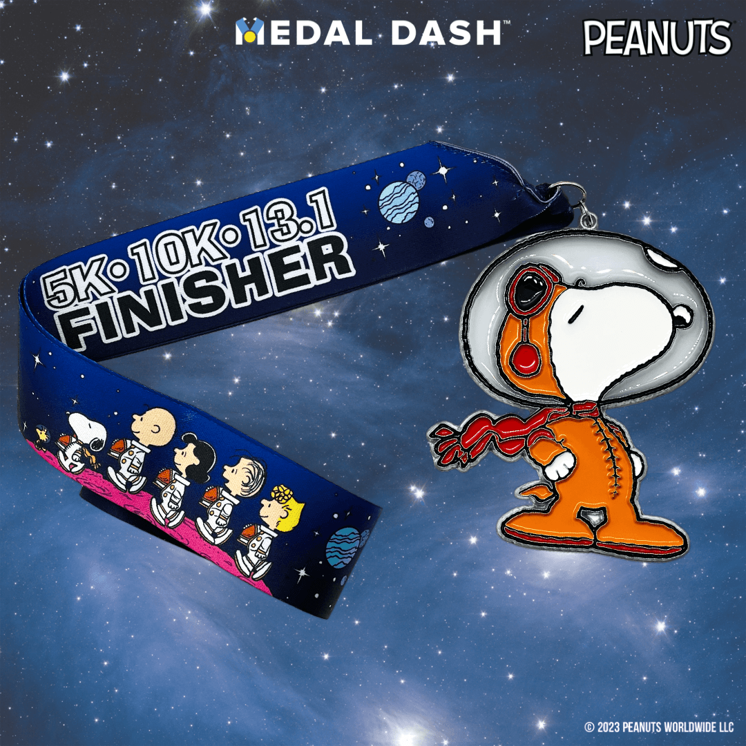 Snoopy Astronaut: Add-On Finisher Medal-Medal Dash