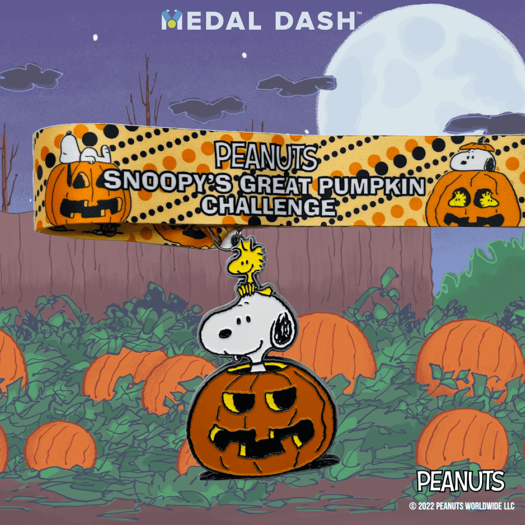 Snoopy Great Pumpkin 5K/10K/13.1: Add-On Finisher Medal-Medal Dash
