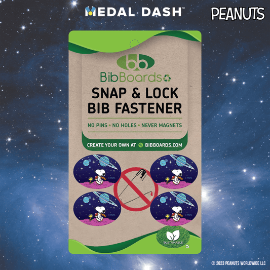 Snoopy in Space Bib Snaps-Medal Dash