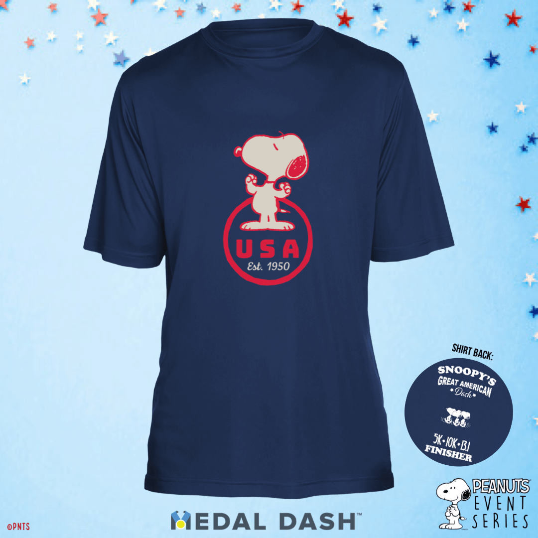 Snoopy's Great American Dash: Add-On Short Sleeve Shirt-Medal Dash