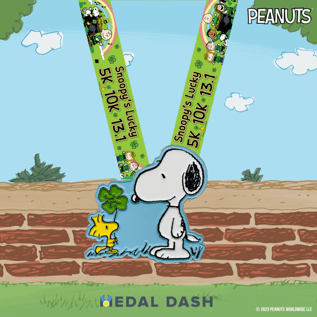 Snoopys Glücksmedaille für den Finisher – Medaillenrennen – Medal Dash