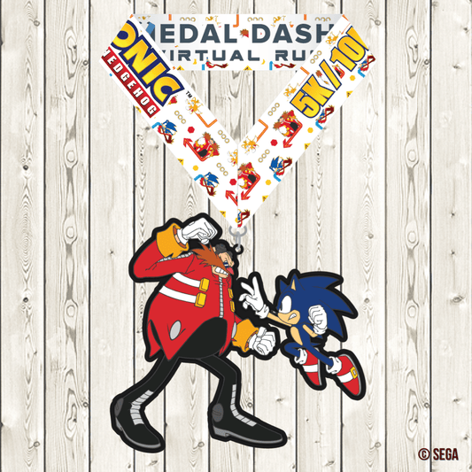 Sonic Challenge 5K/10K/13.1: Add-On Finisher Medal-Medal Dash