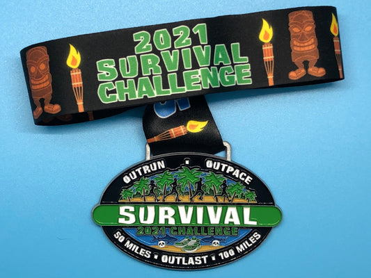 Survival 5K/10K/13.1 Finisher Medal-Medal Dash